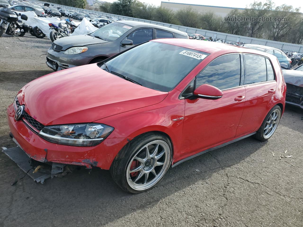 2019 Volkswagen Gti S Red vin: 3VW6T7AU3KM009462