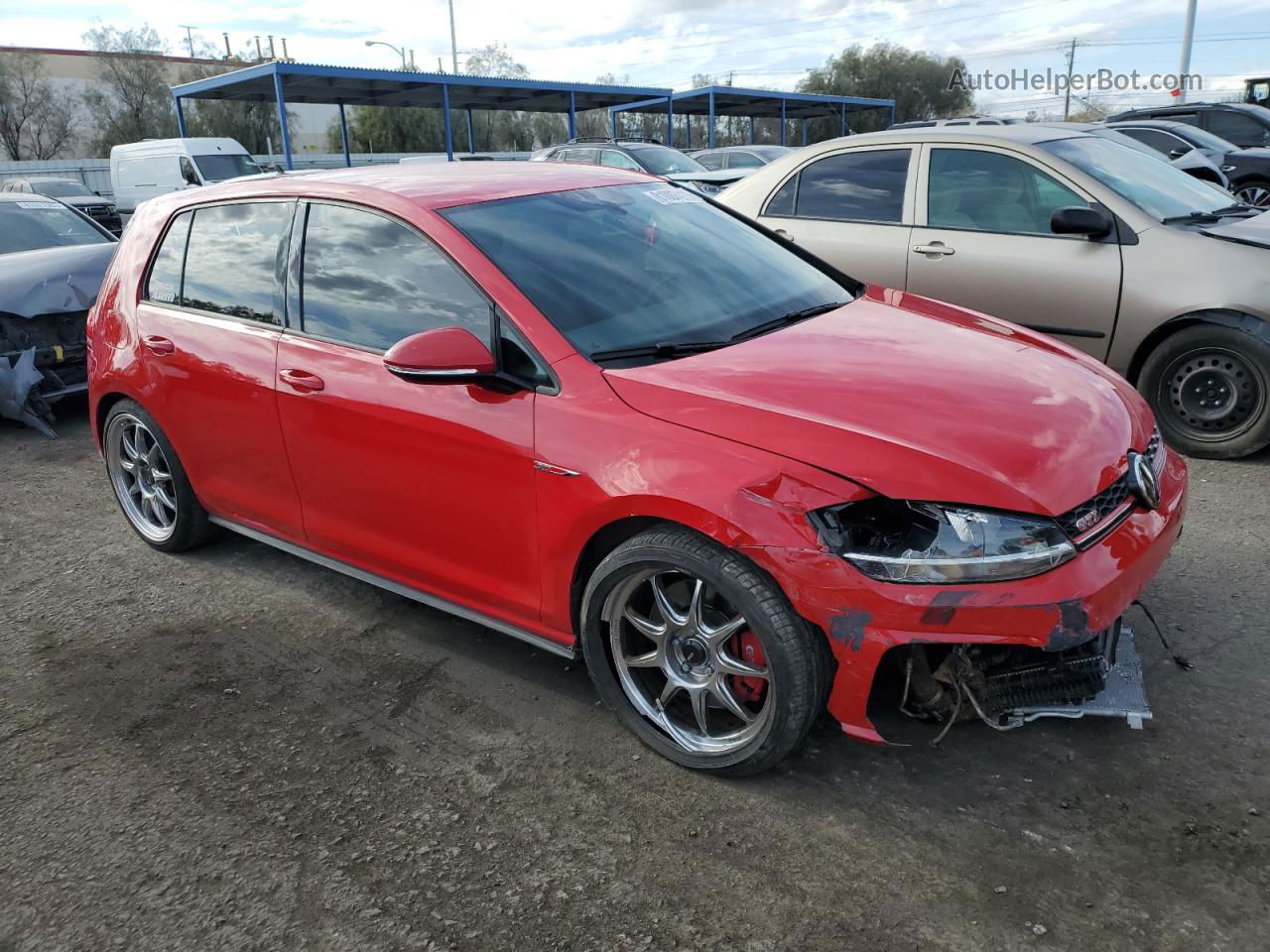 2019 Volkswagen Gti S Red vin: 3VW6T7AU3KM009462