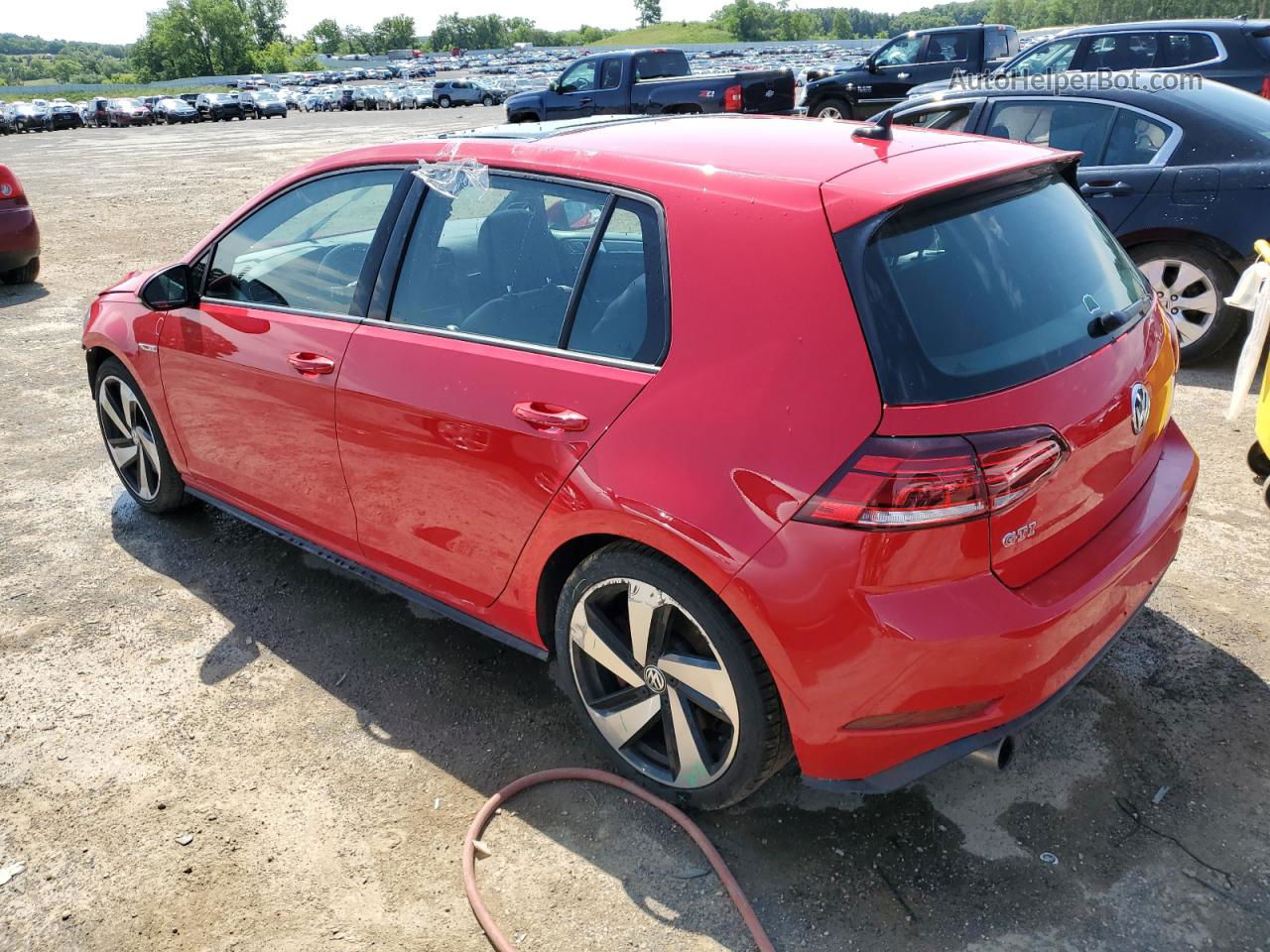 2019 Volkswagen Gti S Красный vin: 3VW6T7AU3KM019103