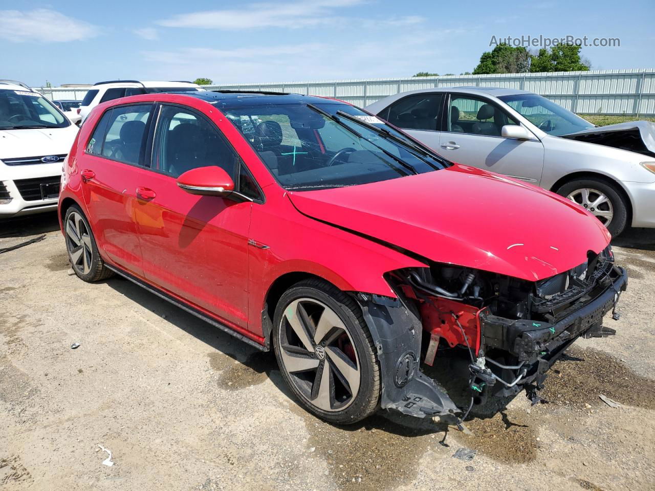 2019 Volkswagen Gti S Red vin: 3VW6T7AU3KM019103