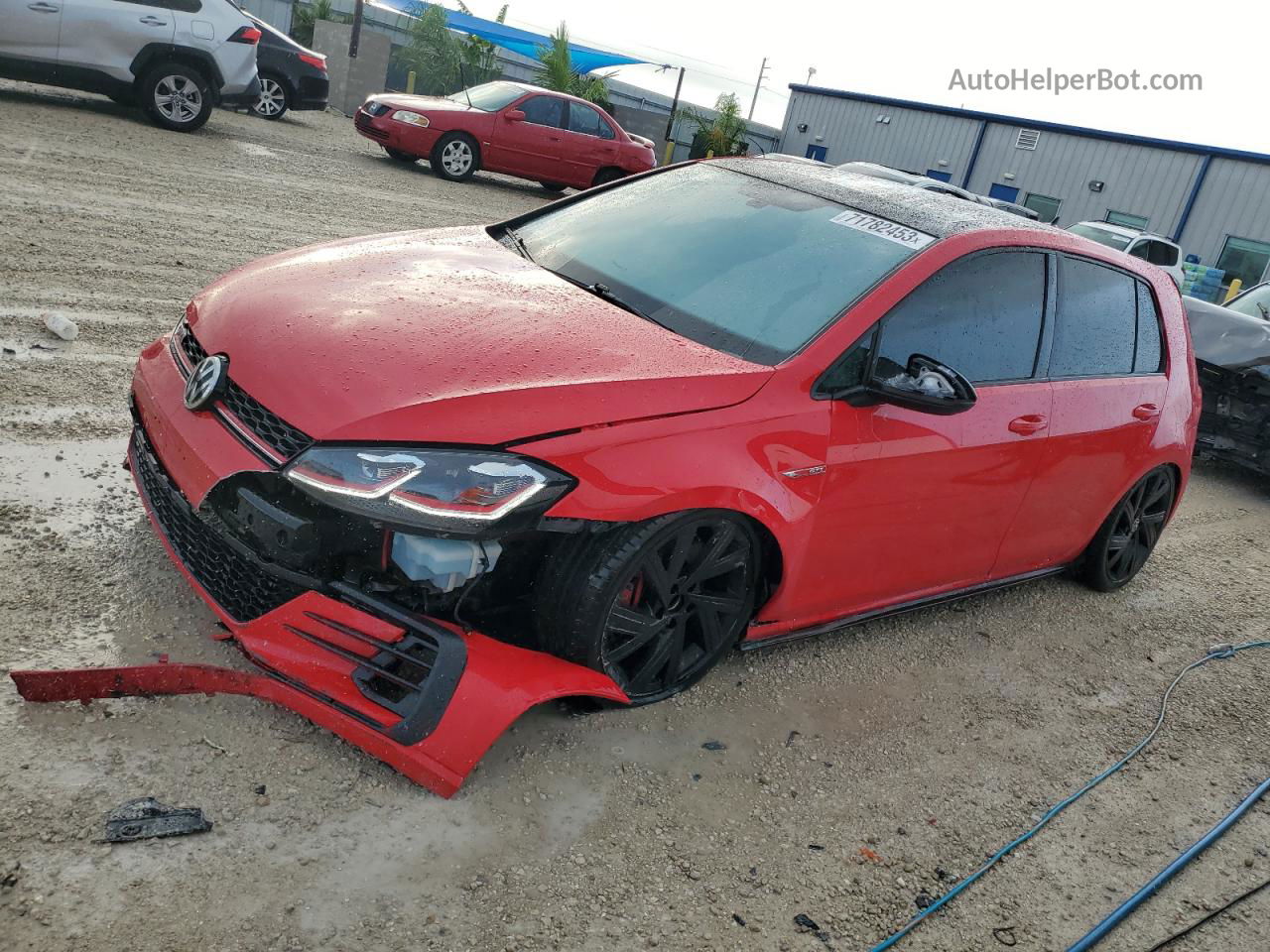 2019 Volkswagen Gti S Red vin: 3VW6T7AU4KM000379