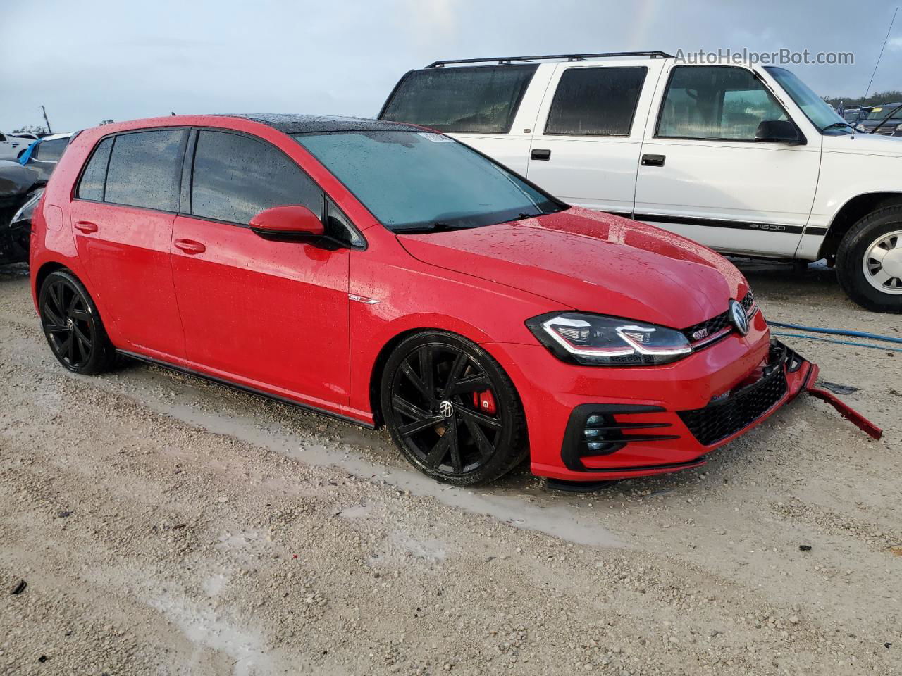 2019 Volkswagen Gti S Red vin: 3VW6T7AU4KM000379