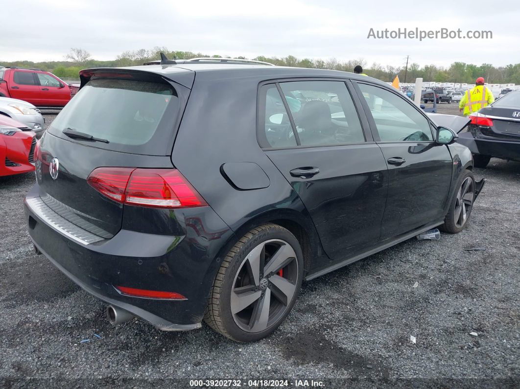 2019 Volkswagen Golf Gti 2.0t Autobahn/2.0t Rabbit Edition/2.0t S/2.0t Se Black vin: 3VW6T7AU4KM023855