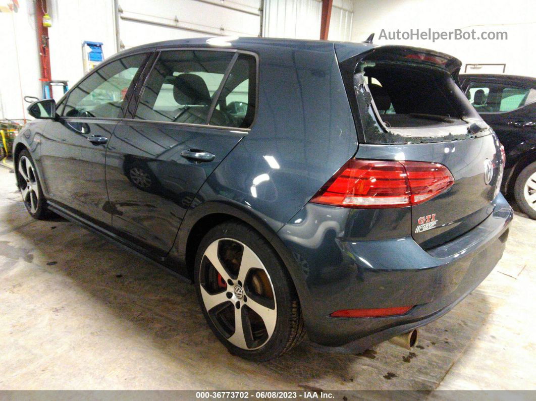 2019 Volkswagen Golf Gti S/se/autobahn Gray vin: 3VW6T7AU4KM029039