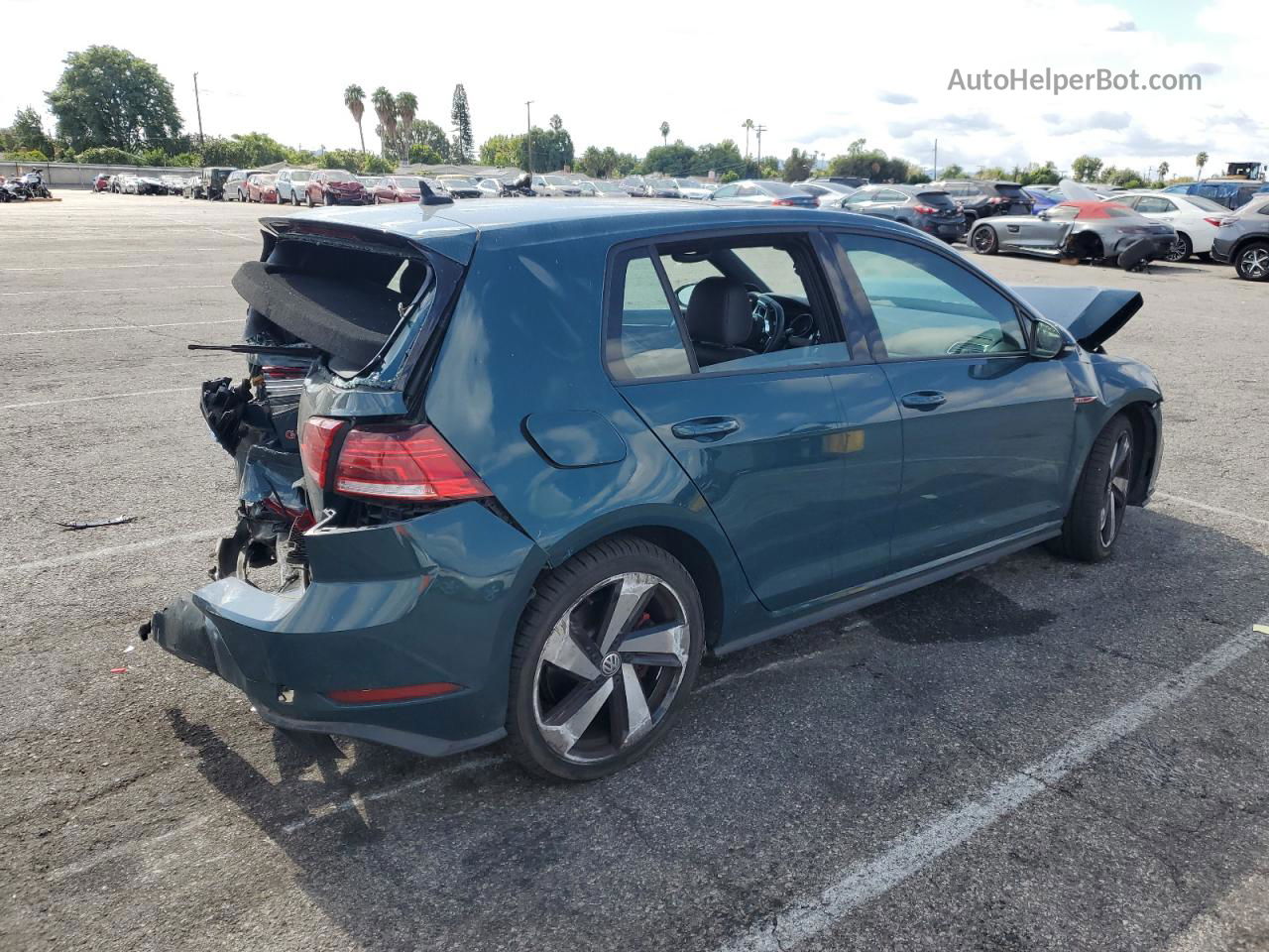 2019 Volkswagen Gti S Green vin: 3VW6T7AU4KM034001