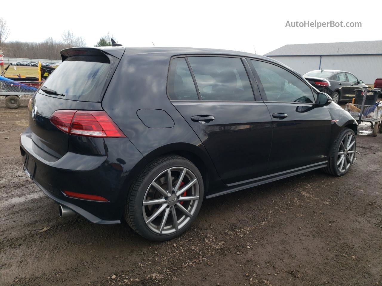 2019 Volkswagen Gti S Black vin: 3VW6T7AU4KM034287