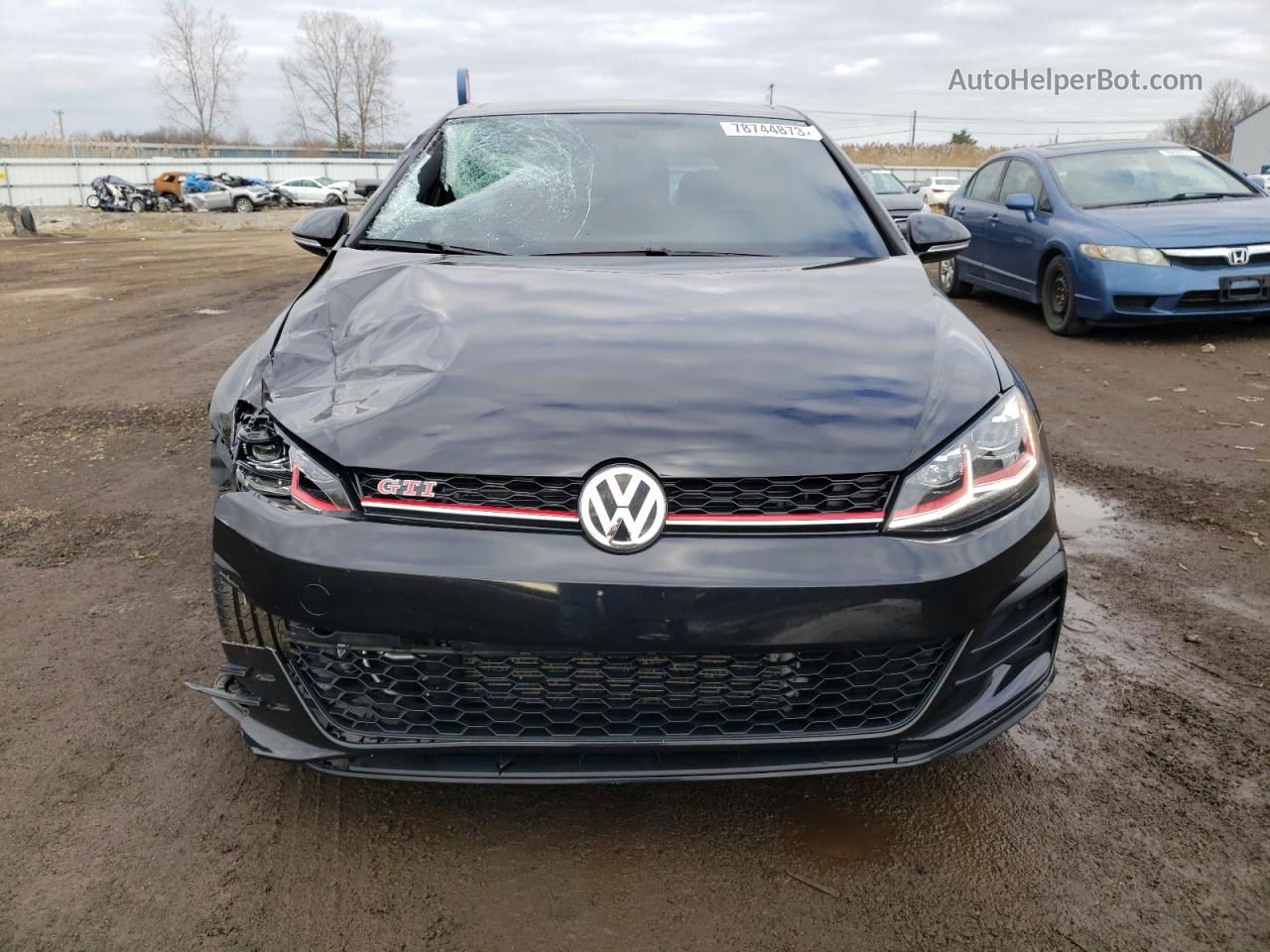 2019 Volkswagen Gti S Black vin: 3VW6T7AU4KM034287