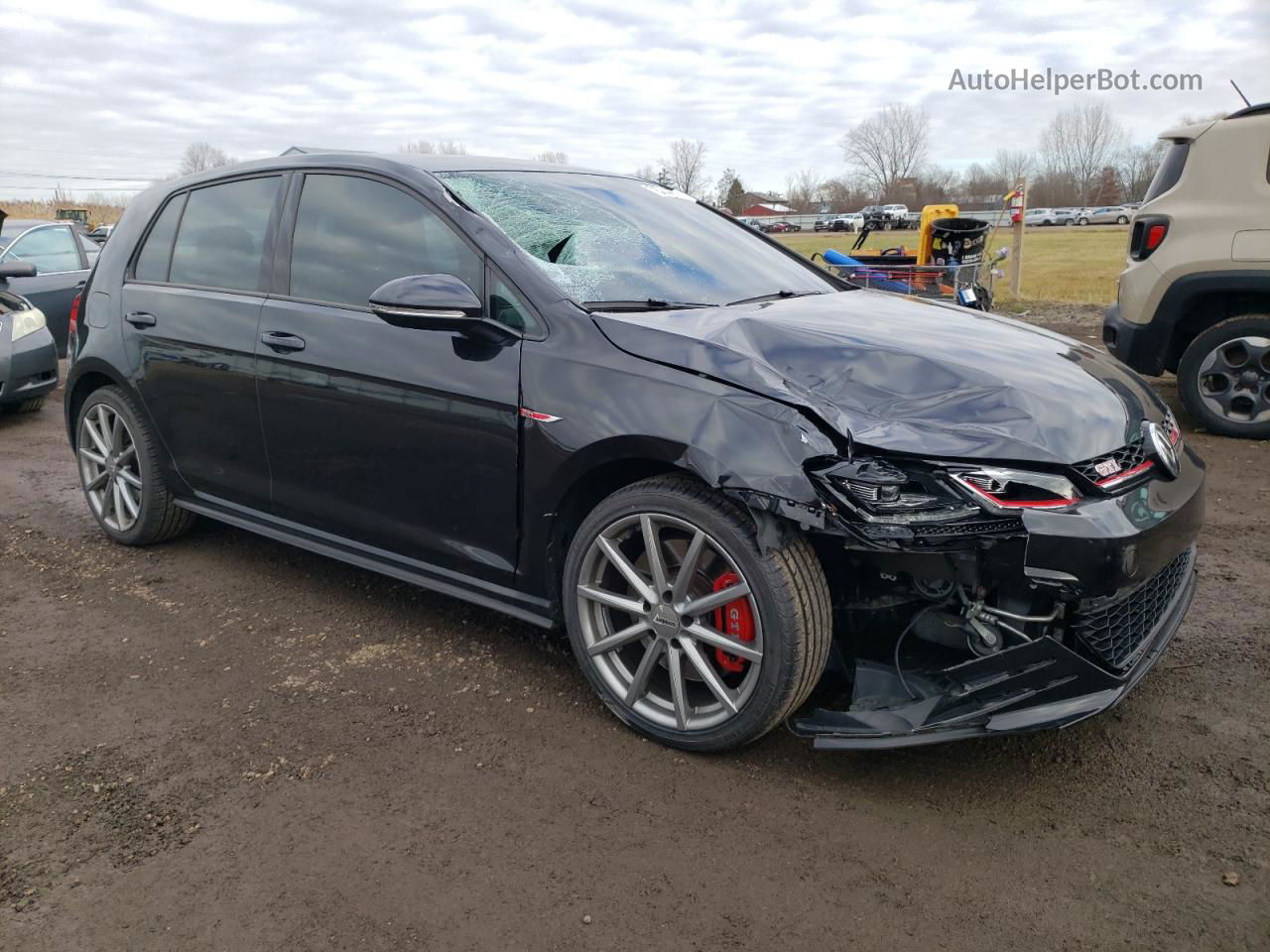 2019 Volkswagen Gti S Black vin: 3VW6T7AU4KM034287