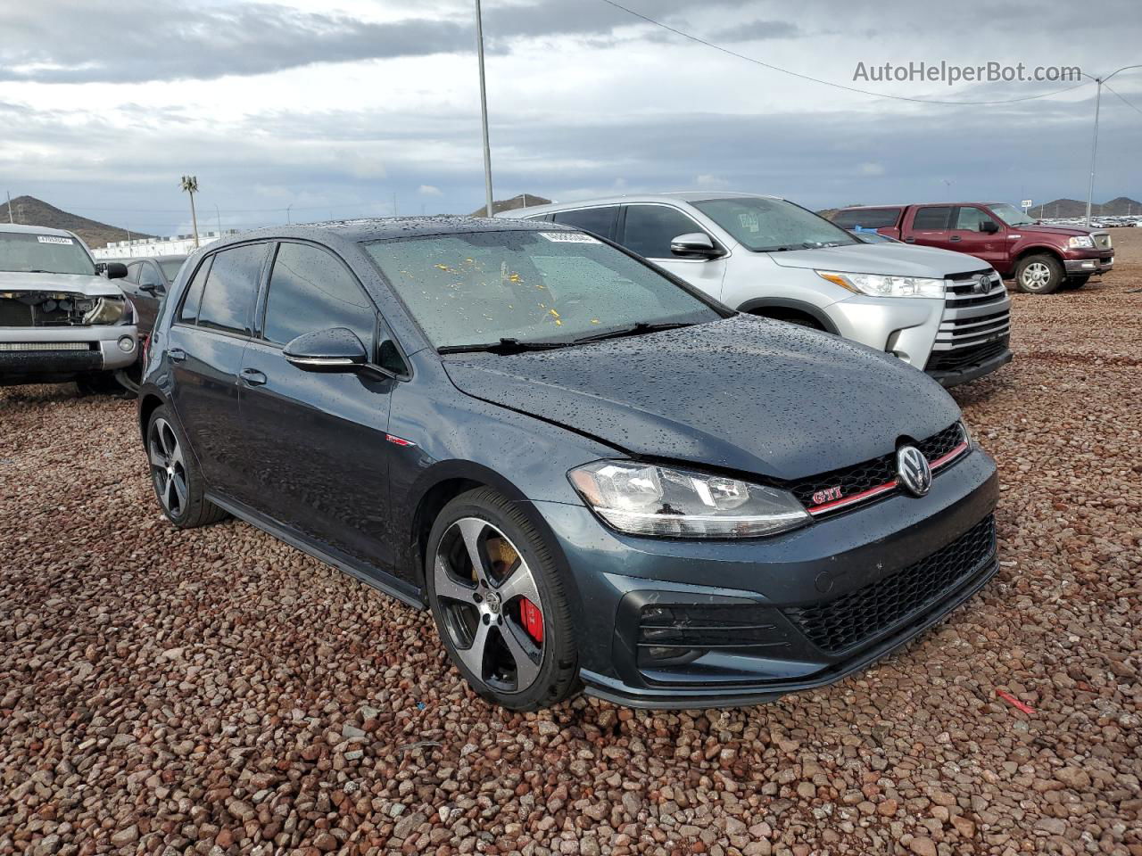 2019 Volkswagen Gti S Black vin: 3VW6T7AU4KM034676