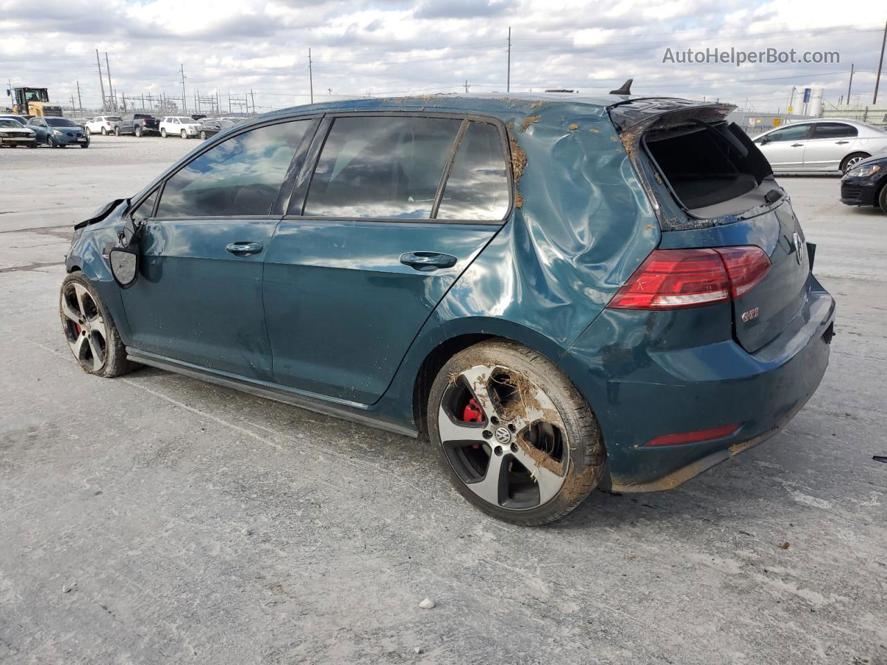 2019 Volkswagen Gti S Синий vin: 3VW6T7AU6KM015448