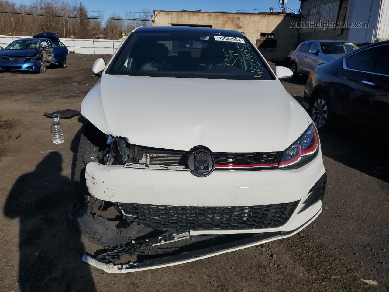 2019 Volkswagen Gti S White vin: 3VW6T7AU6KM015496