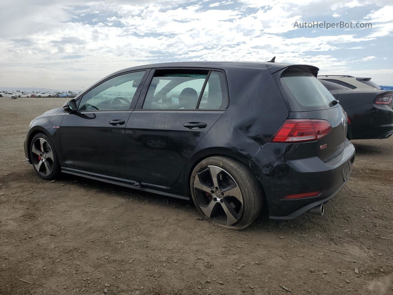 2019 Volkswagen Gti S Black vin: 3VW6T7AU6KM017586