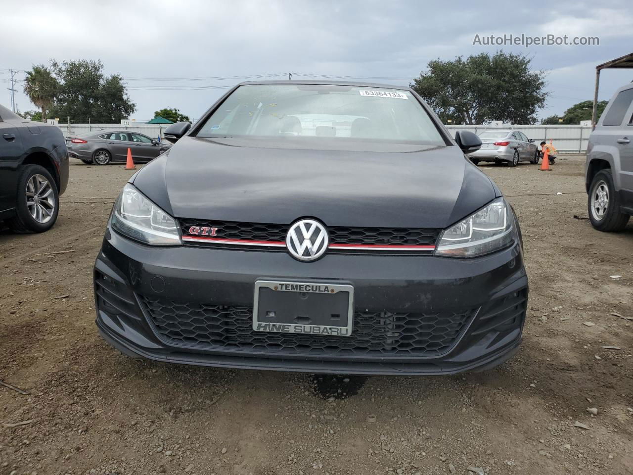 2019 Volkswagen Gti S Black vin: 3VW6T7AU6KM017586