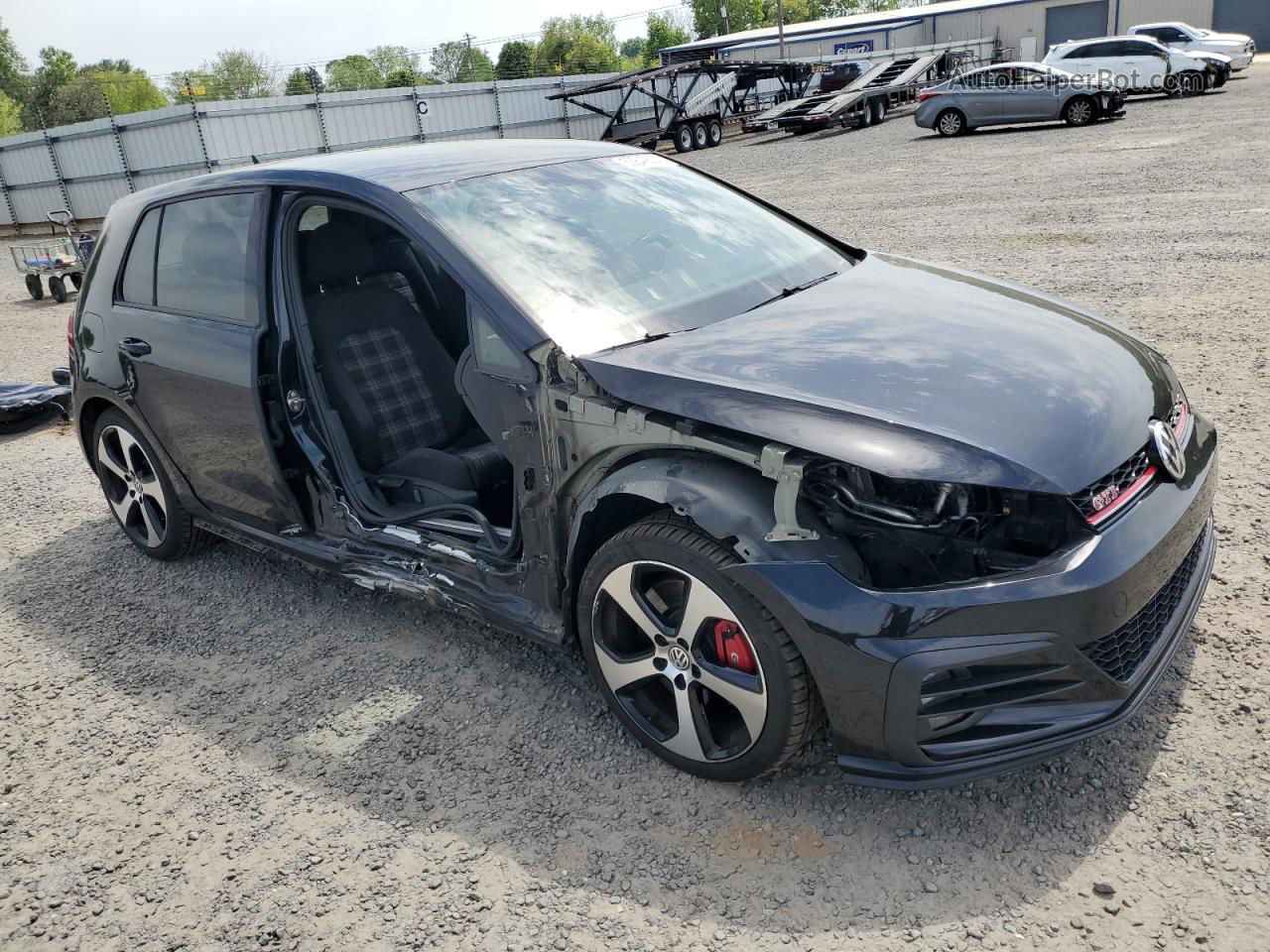 2019 Volkswagen Gti S Black vin: 3VW6T7AU6KM023470