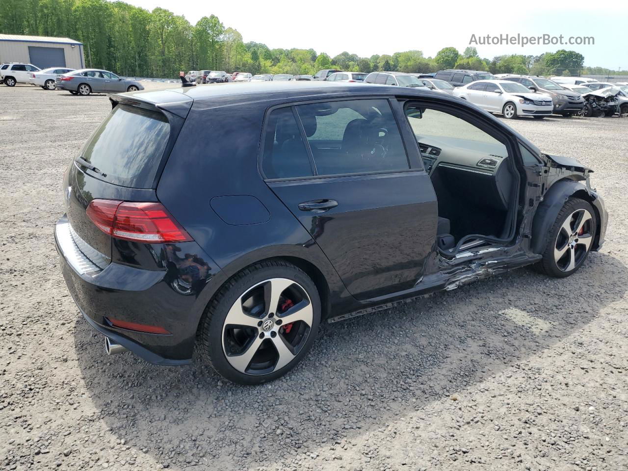 2019 Volkswagen Gti S Black vin: 3VW6T7AU6KM023470