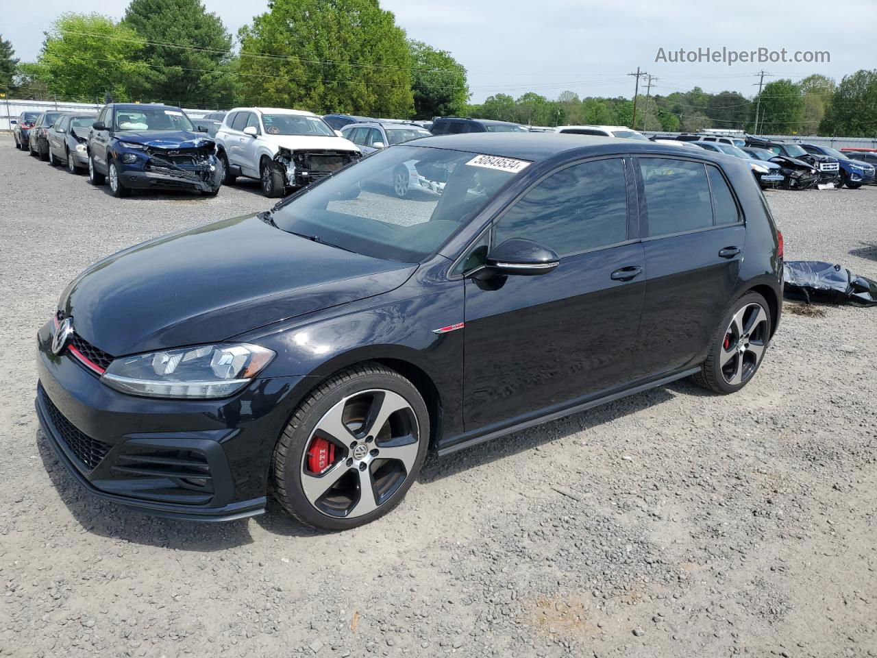 2019 Volkswagen Gti S Black vin: 3VW6T7AU6KM023470