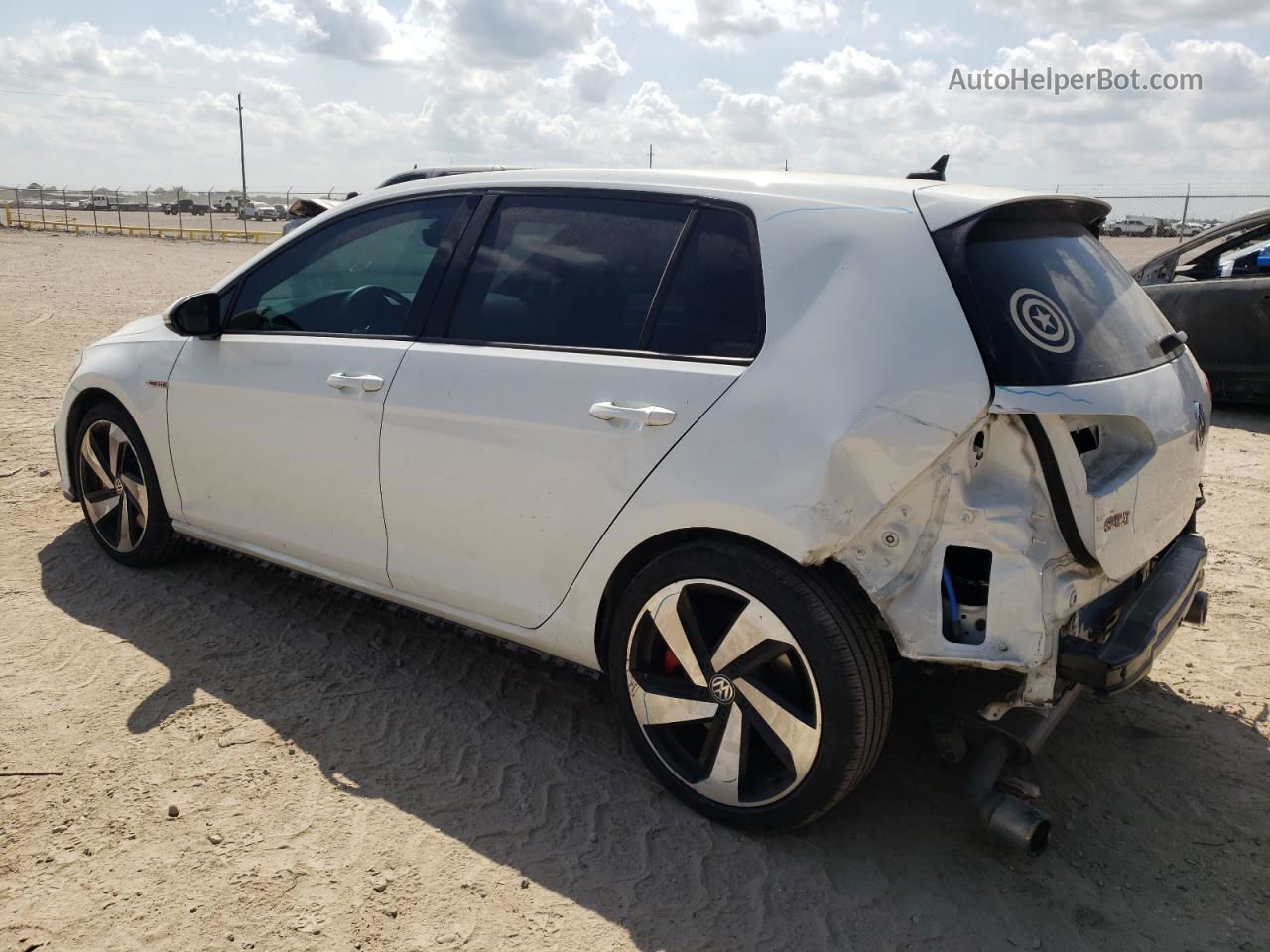 2019 Volkswagen Gti S White vin: 3VW6T7AU6KM036011