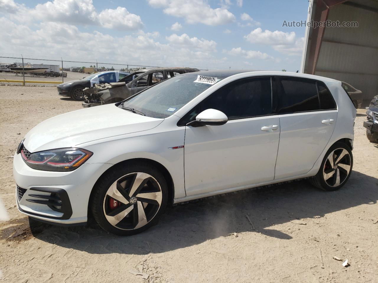 2019 Volkswagen Gti S White vin: 3VW6T7AU6KM036011