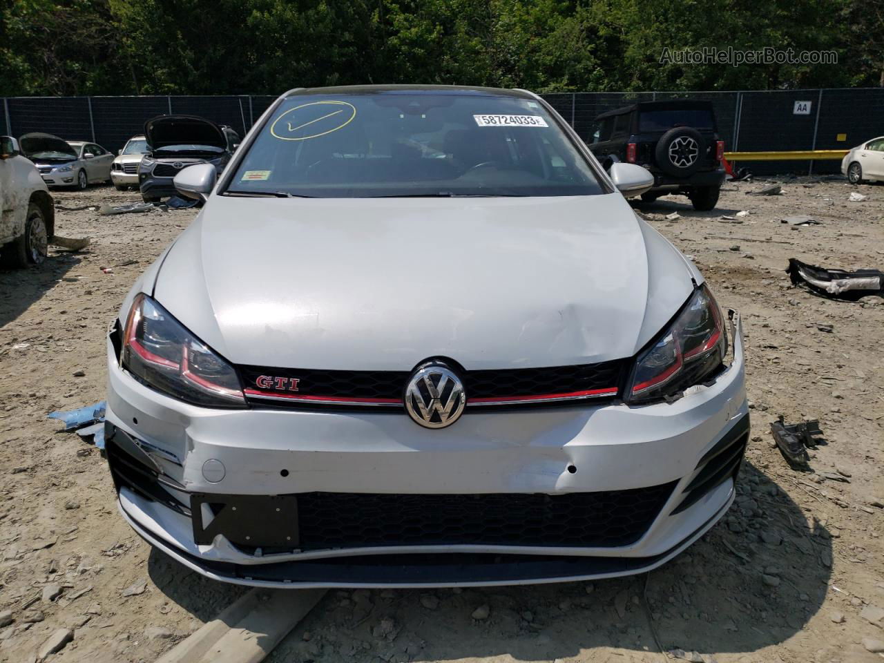 2019 Volkswagen Gti S Silver vin: 3VW6T7AU7KM001669