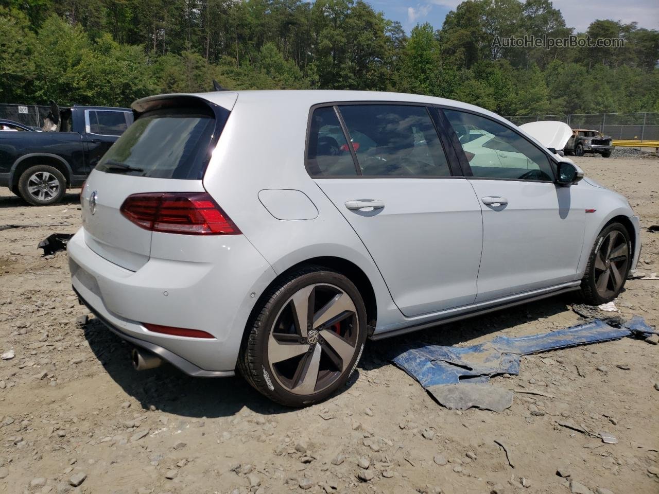 2019 Volkswagen Gti S Silver vin: 3VW6T7AU7KM001669