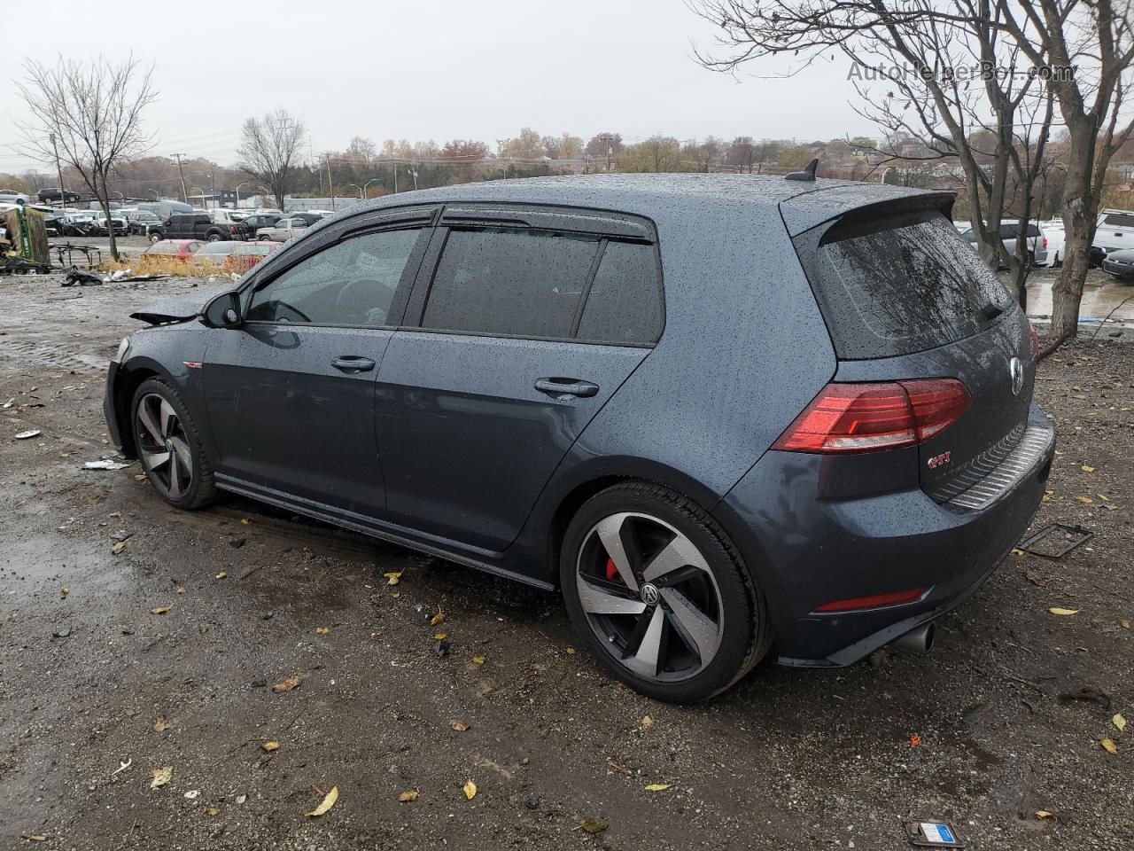 2019 Volkswagen Gti S Gray vin: 3VW6T7AU7KM013191