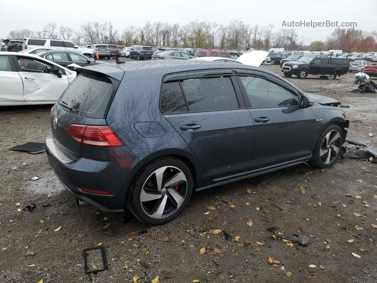 2019 Volkswagen Gti S Gray vin: 3VW6T7AU7KM013191