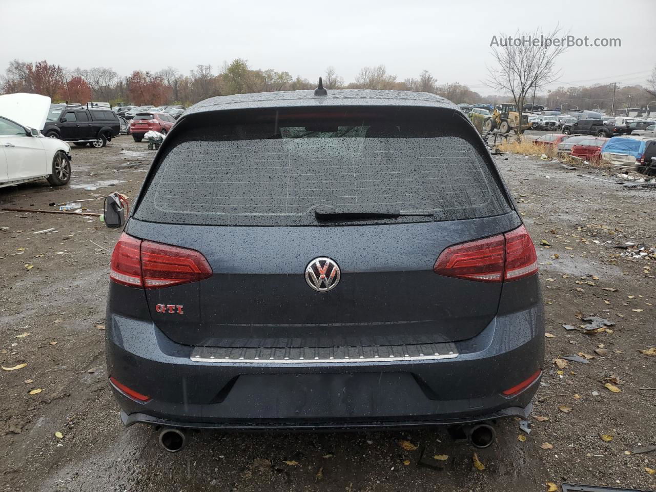 2019 Volkswagen Gti S Gray vin: 3VW6T7AU7KM013191