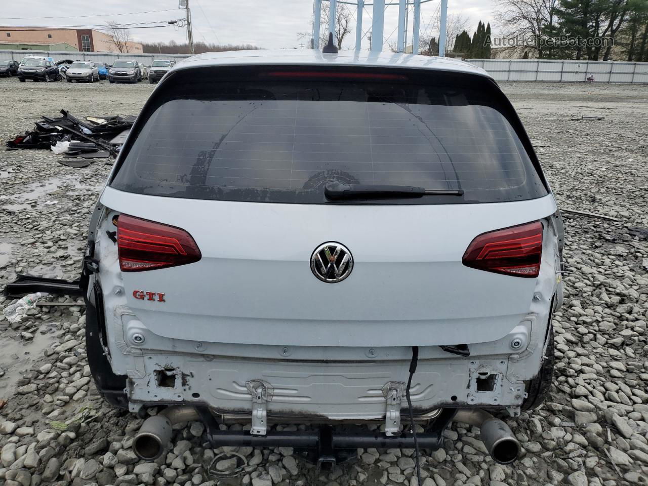 2019 Volkswagen Gti S White vin: 3VW6T7AU7KM026975