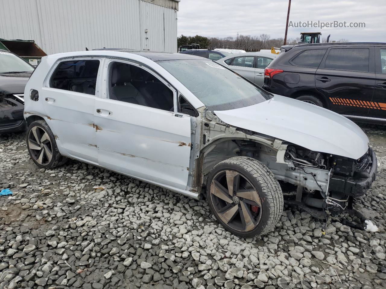 2019 Volkswagen Gti S White vin: 3VW6T7AU7KM026975