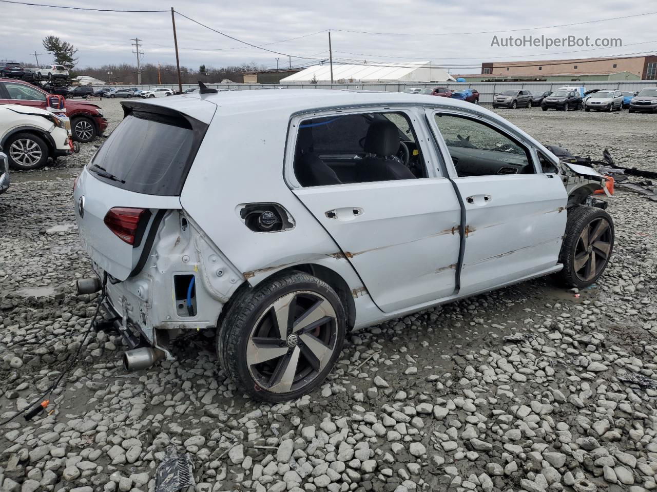 2019 Volkswagen Gti S White vin: 3VW6T7AU7KM026975