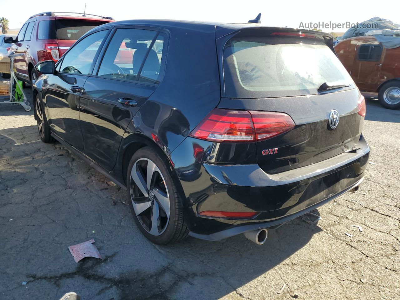 2019 Volkswagen Gti S Black vin: 3VW6T7AU7KM030377