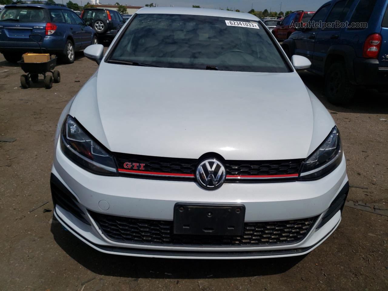 2019 Volkswagen Gti S White vin: 3VW6T7AU7KM033151