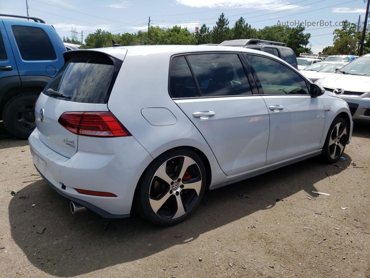 2019 Volkswagen Gti S White vin: 3VW6T7AU7KM033151