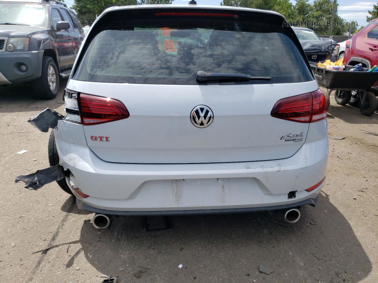 2019 Volkswagen Gti S White vin: 3VW6T7AU7KM033151