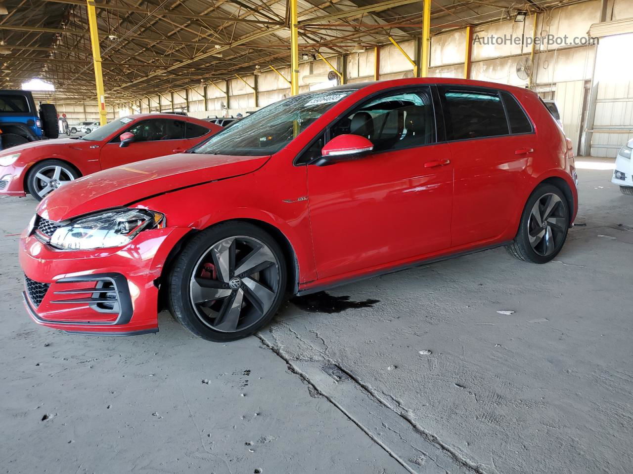 2019 Volkswagen Gti S Red vin: 3VW6T7AU8KM002247