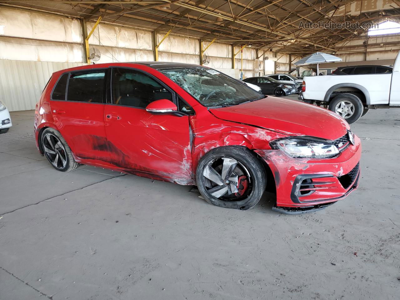 2019 Volkswagen Gti S Red vin: 3VW6T7AU8KM002247