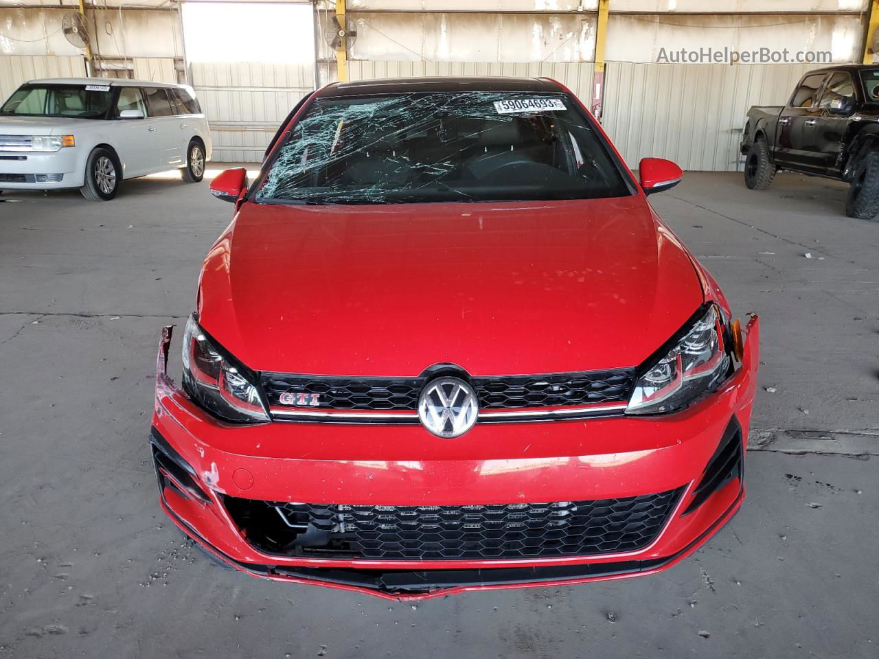 2019 Volkswagen Gti S Red vin: 3VW6T7AU8KM002247