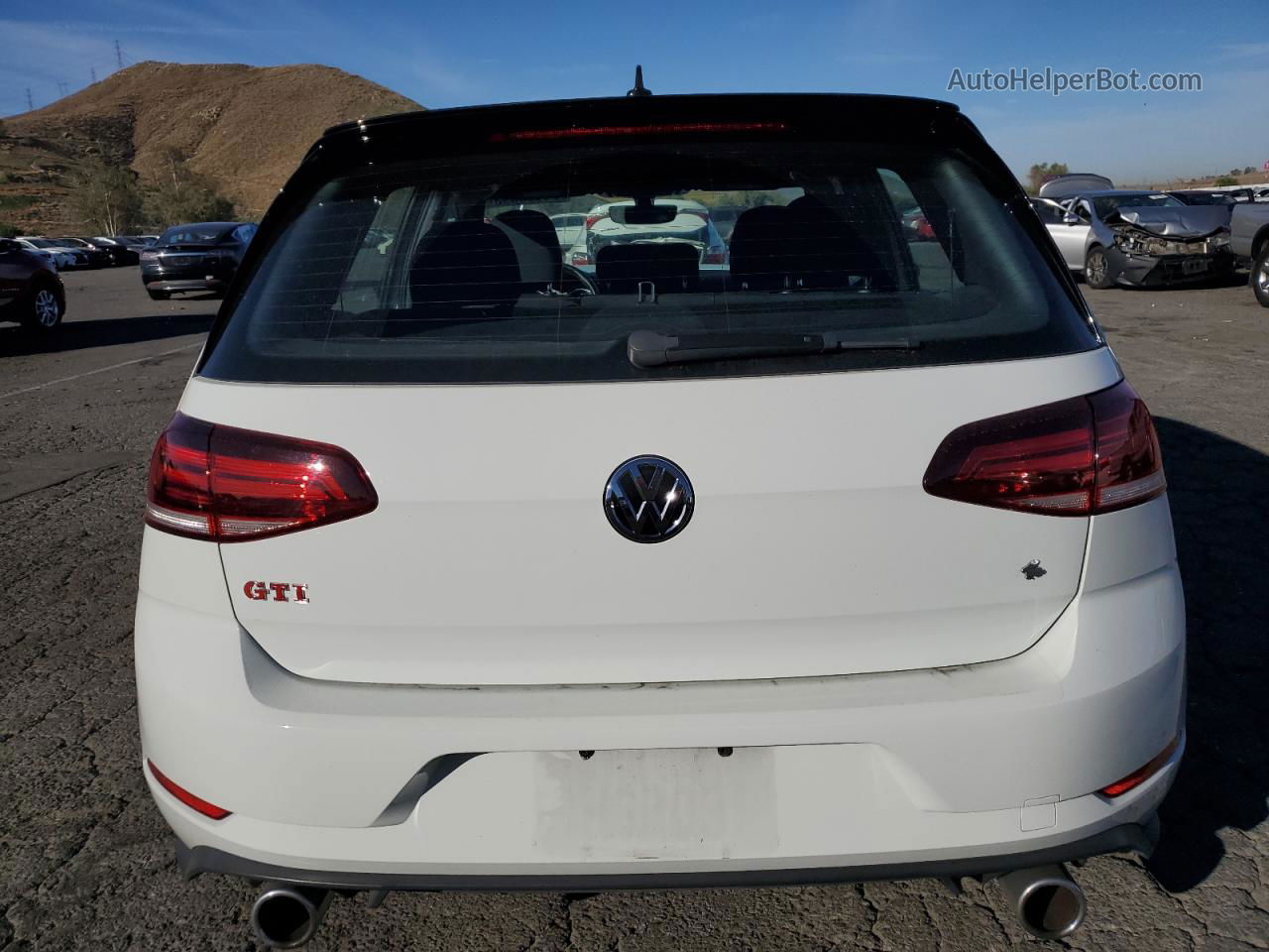 2019 Volkswagen Gti S White vin: 3VW6T7AU8KM004841