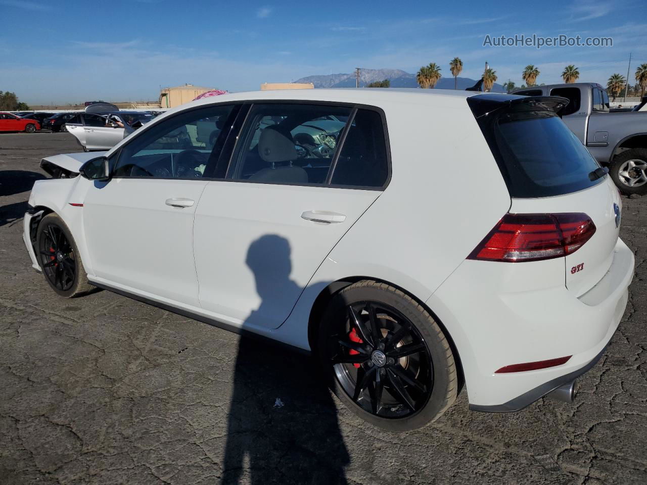 2019 Volkswagen Gti S White vin: 3VW6T7AU8KM004841