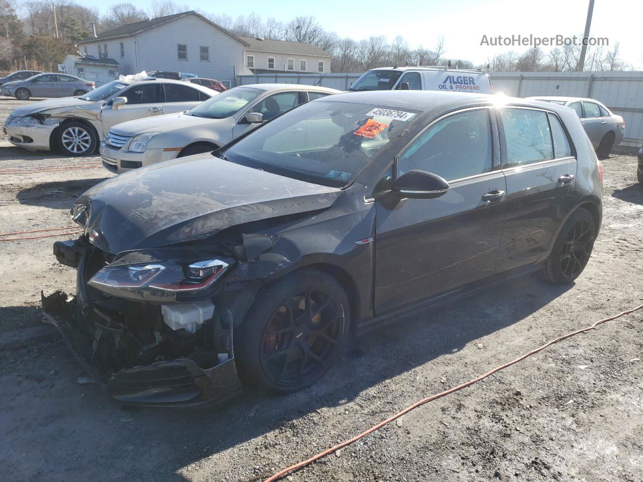 2019 Volkswagen Gti S Gray vin: 3VW6T7AU8KM006721