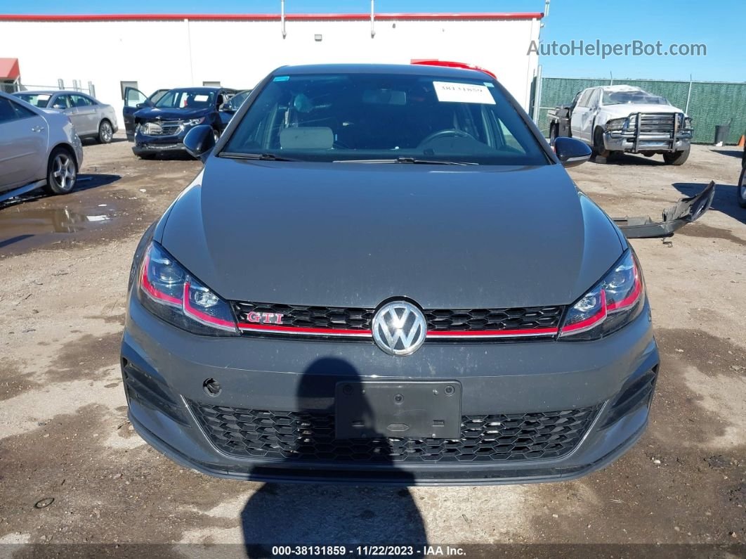 2019 Volkswagen Golf Gti 2.0t Se/2.0t Autobahn/2.0t Rabbit Edition/2.0t S Gray vin: 3VW6T7AU8KM006749