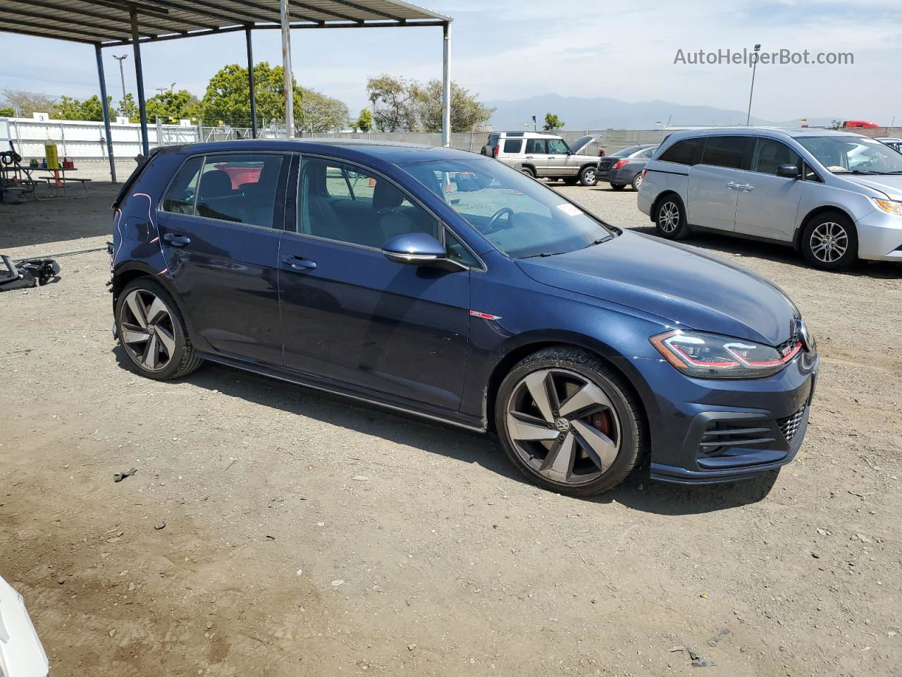 2019 Volkswagen Gti S Blue vin: 3VW6T7AU8KM021686