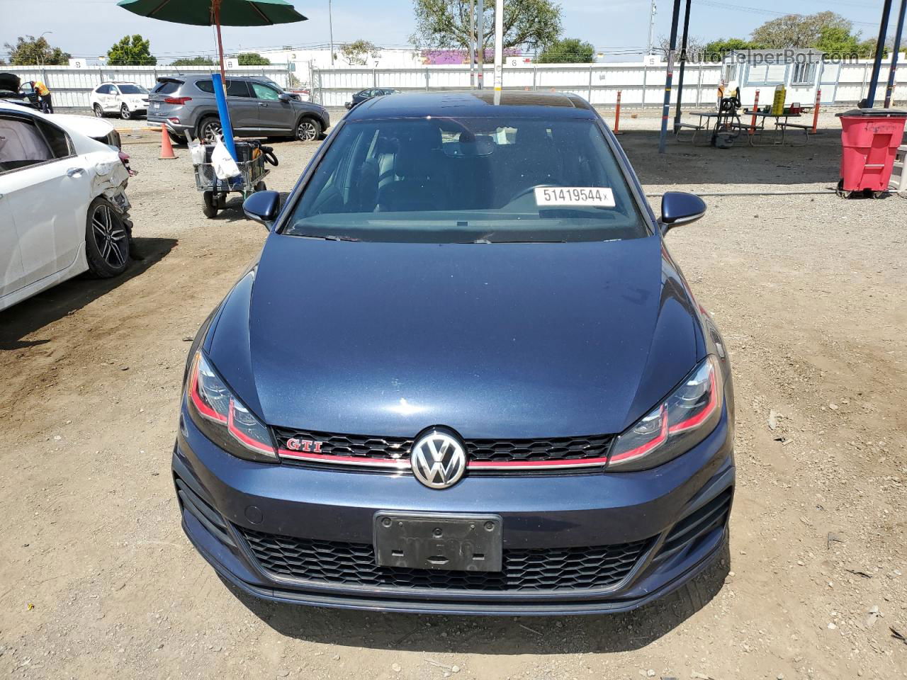 2019 Volkswagen Gti S Blue vin: 3VW6T7AU8KM021686