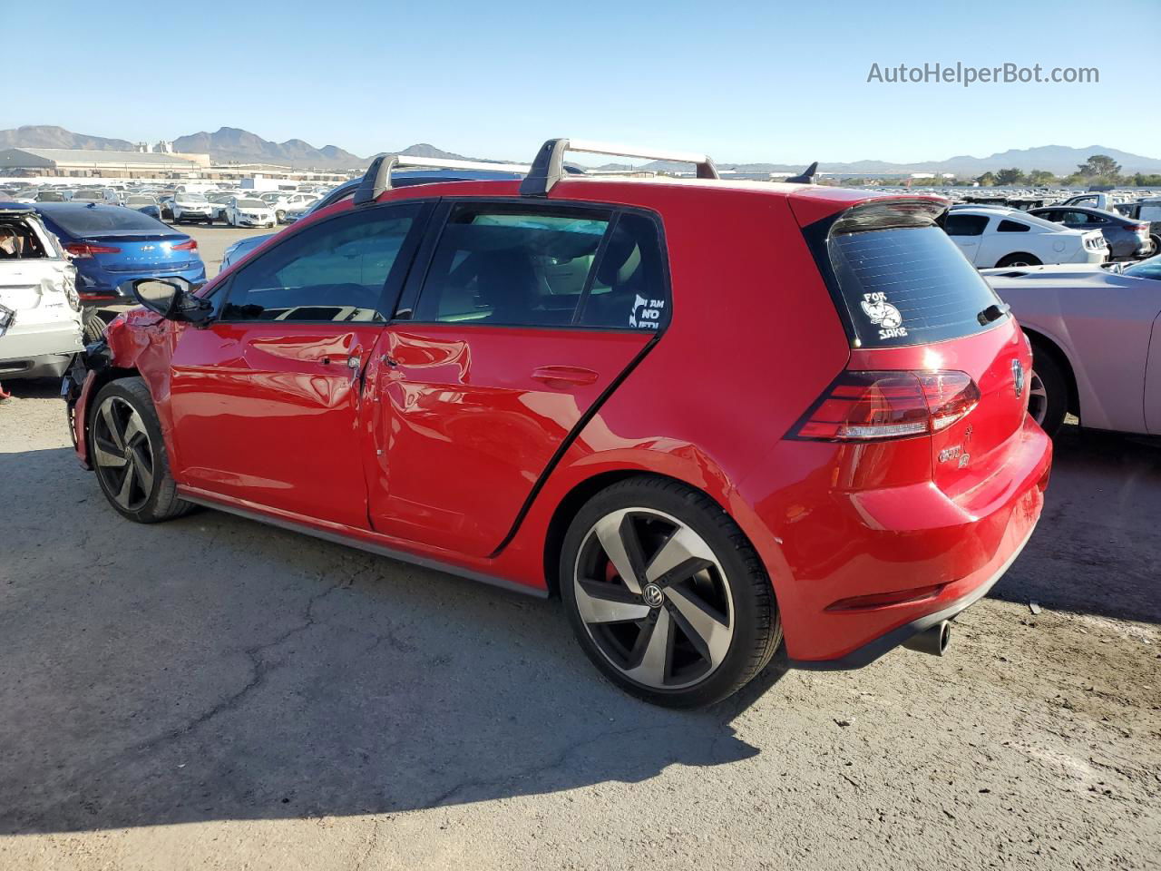 2019 Volkswagen Gti S Red vin: 3VW6T7AU9KM002242