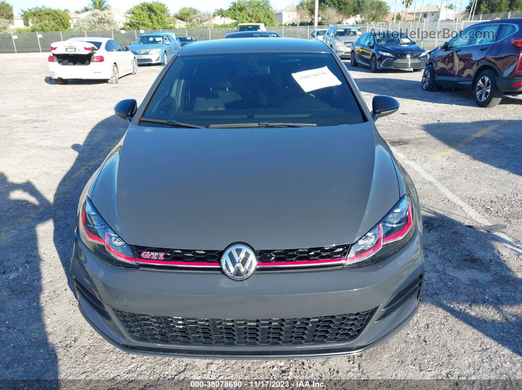 2019 Volkswagen Golf Gti 2.0t Se/2.0t Autobahn/2.0t Rabbit Edition/2.0t S Gray vin: 3VW6T7AU9KM004332