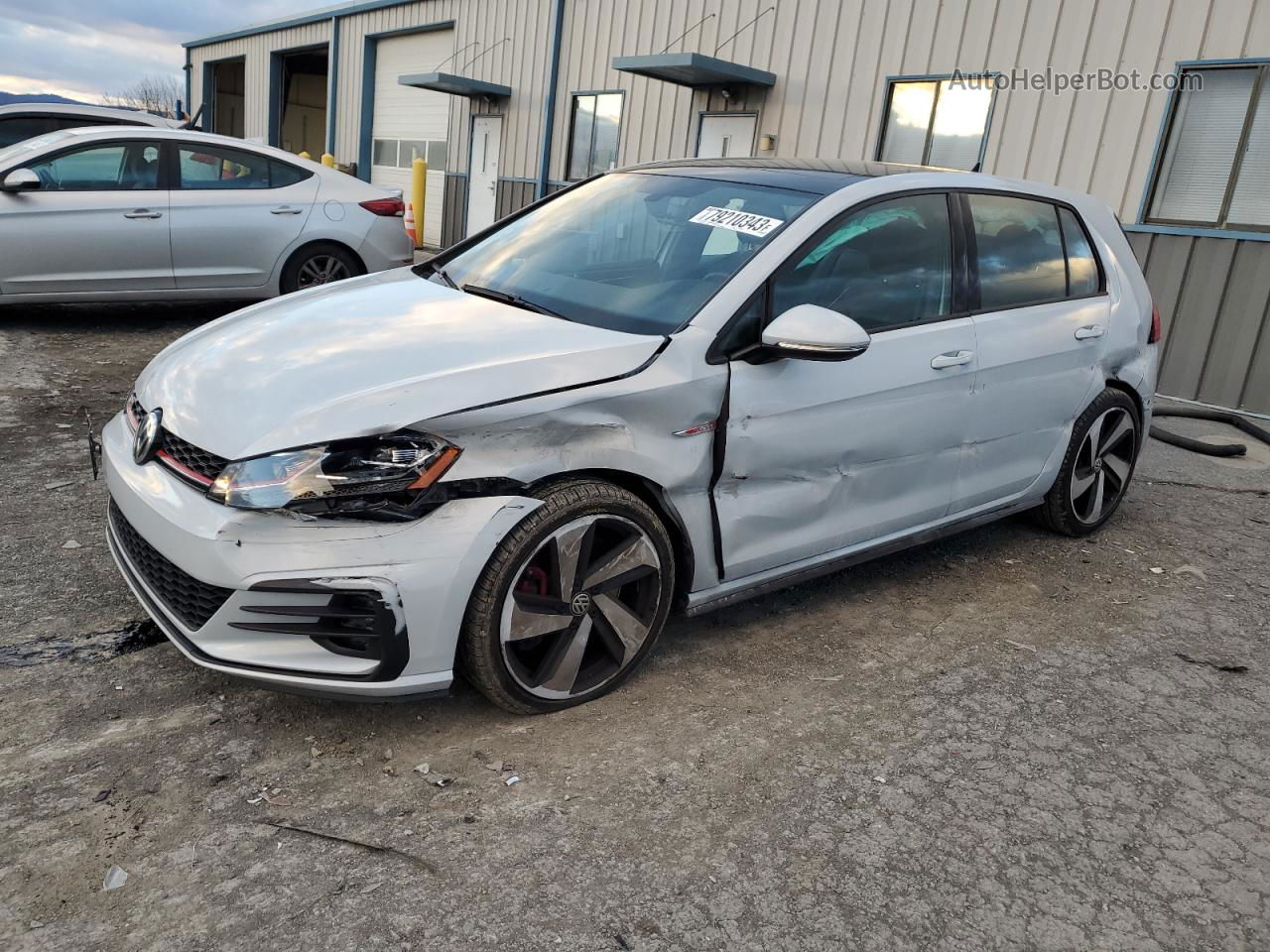 2019 Volkswagen Gti S White vin: 3VW6T7AU9KM017520