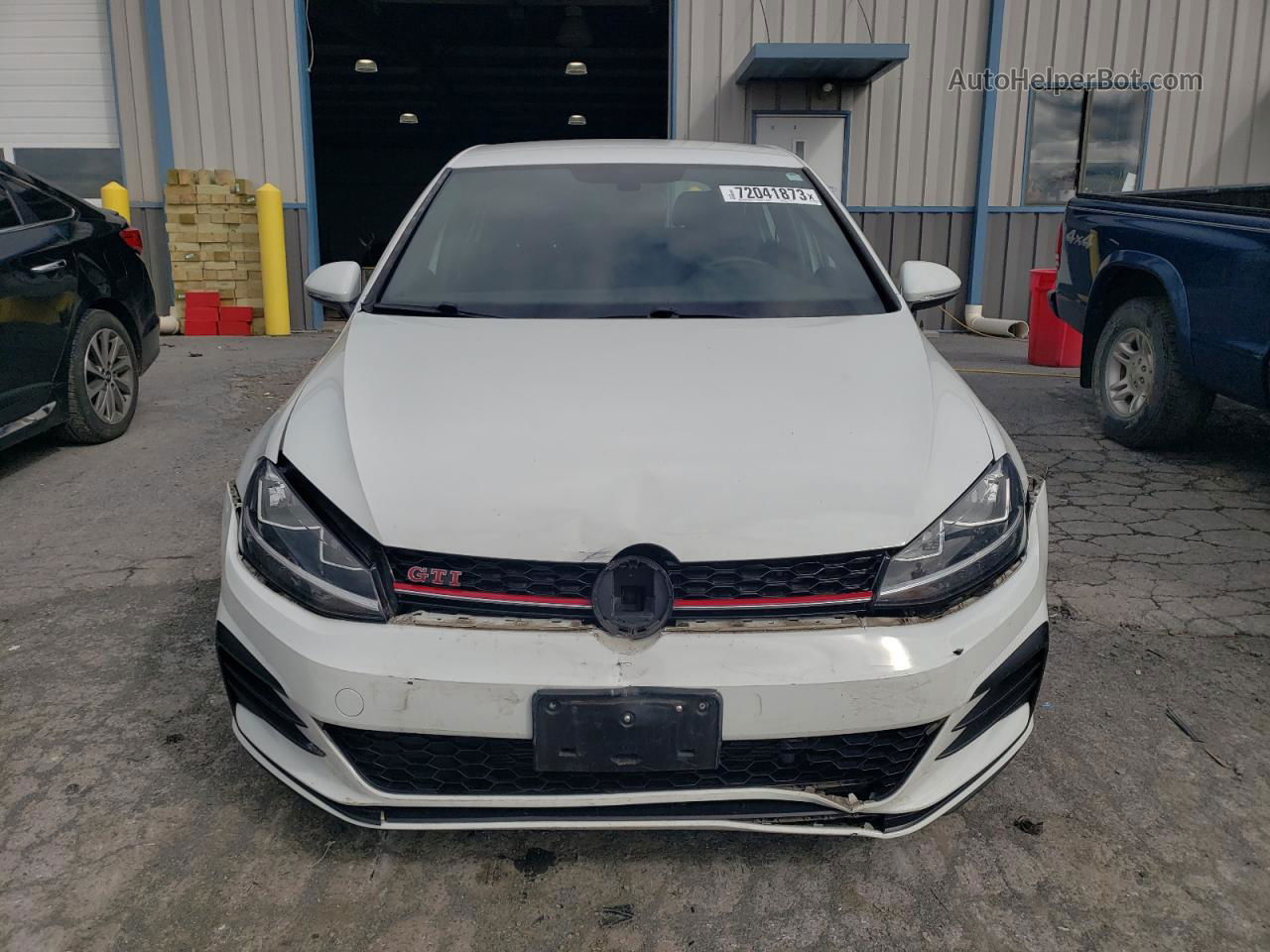 2019 Volkswagen Gti S White vin: 3VW6T7AU9KM018280