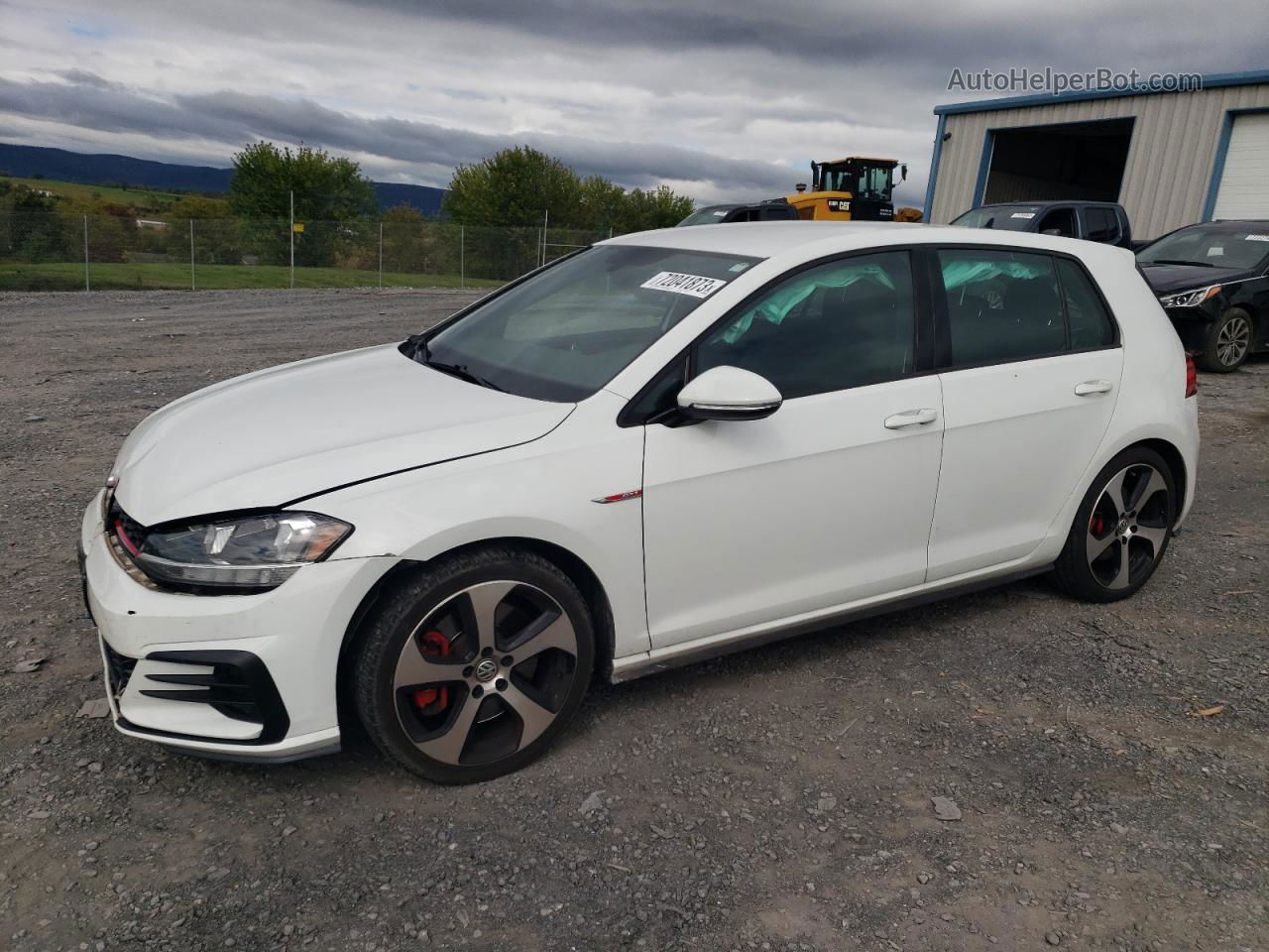 2019 Volkswagen Gti S White vin: 3VW6T7AU9KM018280