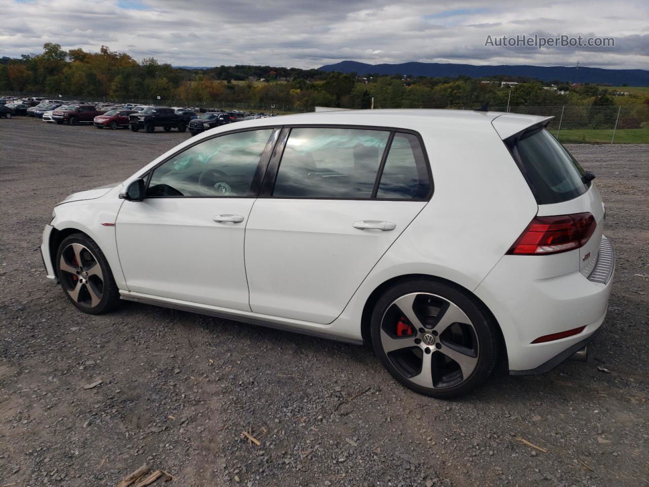 2019 Volkswagen Gti S White vin: 3VW6T7AU9KM018280