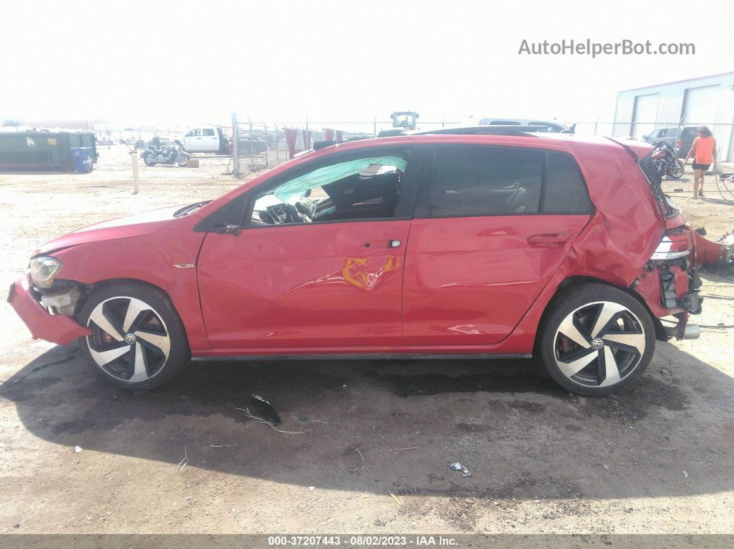 2019 Volkswagen Golf Gti 2.0t Se/2.0t Autobahn/2.0t Rabbit Edition/2.0t S Red vin: 3VW6T7AU9KM022846